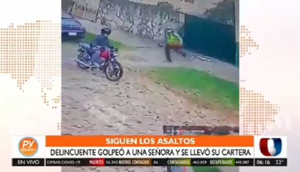 Cámara capta violento asalto en Calle'i