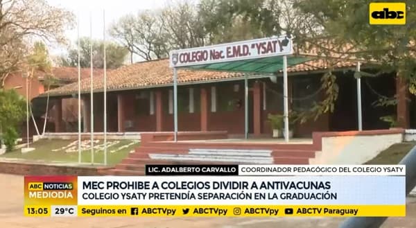 MEC prohíbe segregar a estudiantes dependiendo de vacunación