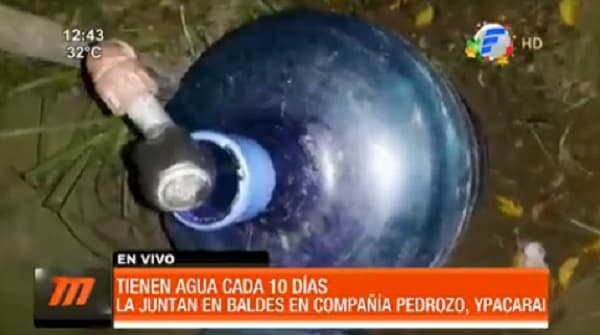Vecinos de Pedrozo denuncian que cada 10 días acceden a servicio de agua