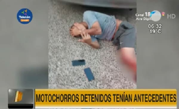 Detienen a “motochorros” tras persecución y choque