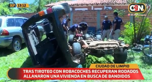 Recuperan vehículos tras tiroteo con “robacoches”