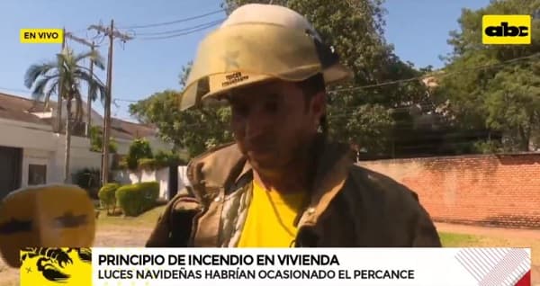 Controlan principio de incendio en casa de familiar de Trovato