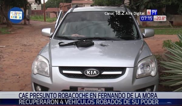 Detienen a sospechoso tras robo de tres vehículos