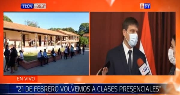 Anuncian clases presenciales al 100% para el próximo año
