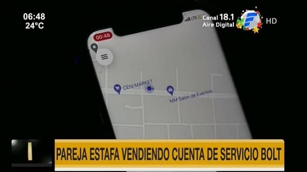 Detienen a pareja denunciada por estafar con cuenta de Bolt