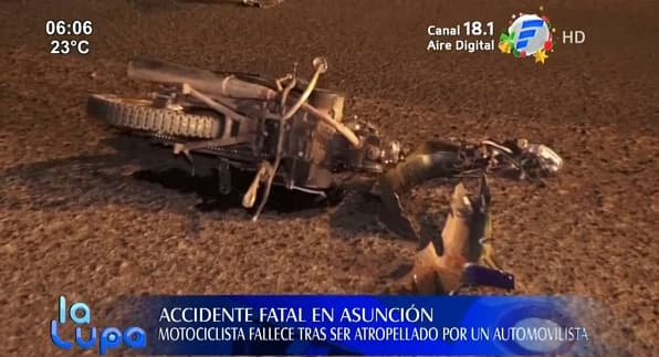 Video muestra fatal accidente de mujer en Asunción