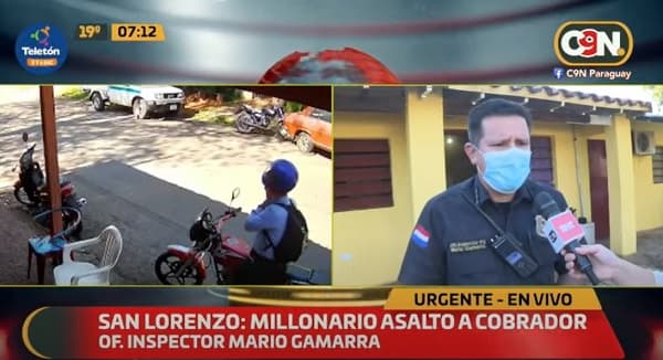 Asaltantes despojan de G. 12.000.000 a cobrador en San Lorenzo 