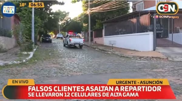 Llamada desde la cárcel termina en asalto a repartidores