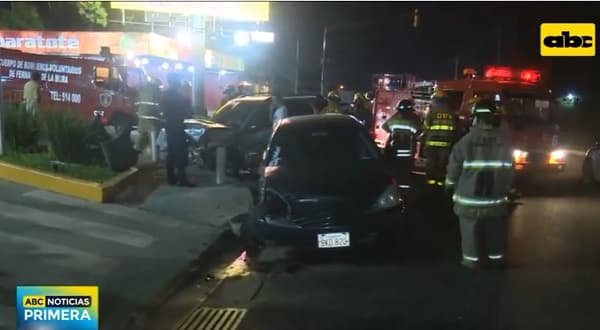 Choque sobre Laguna Grande deja dos conductores heridos