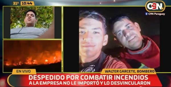 Bombero denuncia que fue despedido de su trabajo por servir en incendios