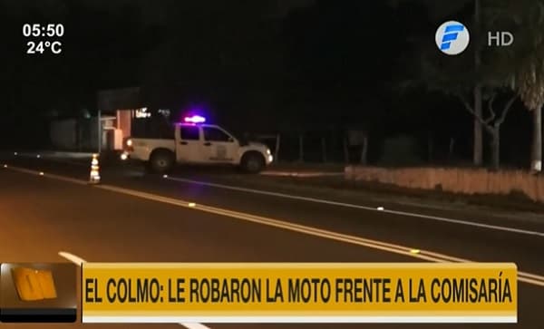 “El colmo”: Roban moto a punta de arma frente a comisaría