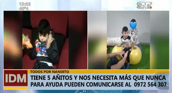 Padres de niño apelan a la solidaridad para acceder a costoso tratamiento