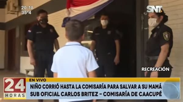Niño huye y va a la comisaría para denunciar a su padre por violencia