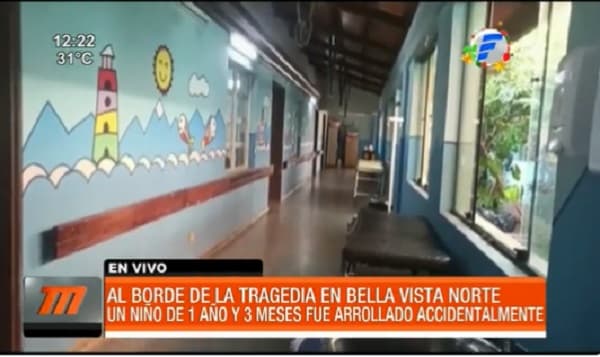 Niño es arrollado accidentalmente y sufre serias lesiones