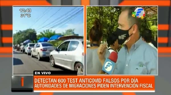 Detectan más de 600 test falsos de Covid-19 por día en frontera con Argentina