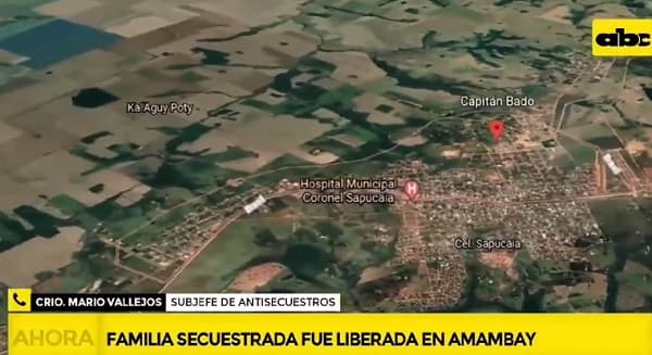 Confirman liberación de secuestrados en Amambay