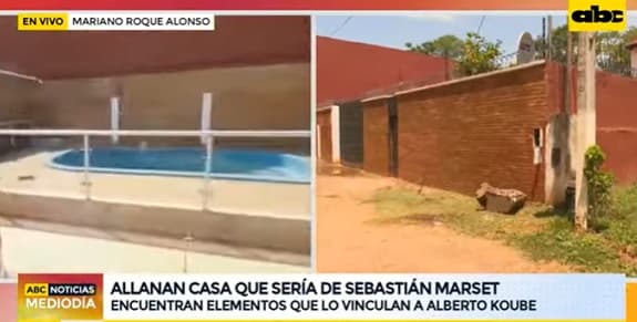Allanan vivienda de Sebastián Marset en Mariano