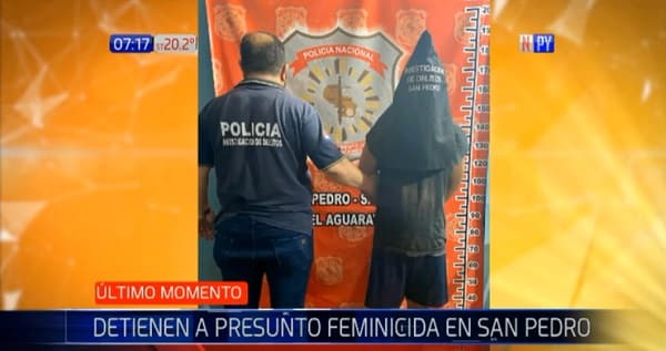 Detienen a sospechoso de asesinar a pareja