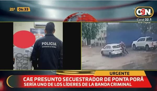 Detienen a sospechoso de secuestro de mujer en Ponta Porã