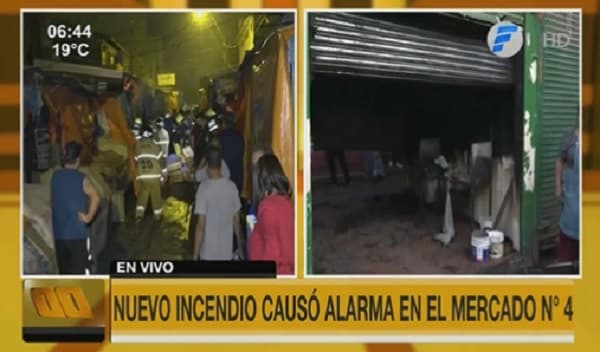Reportan nuevo incendio de casillas en el Mercado 4
