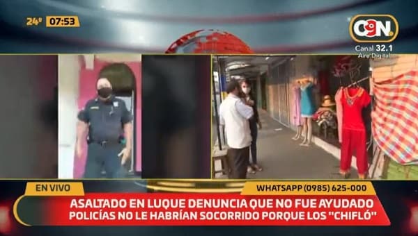 Víctima de robo relata cruce con policía ofendido