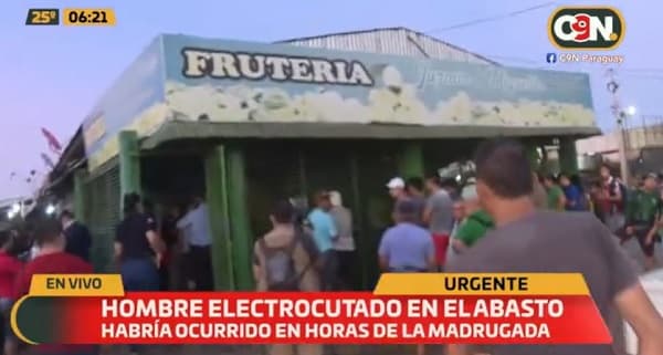 Trabajador muere electrocutado en el Mercado de Abasto