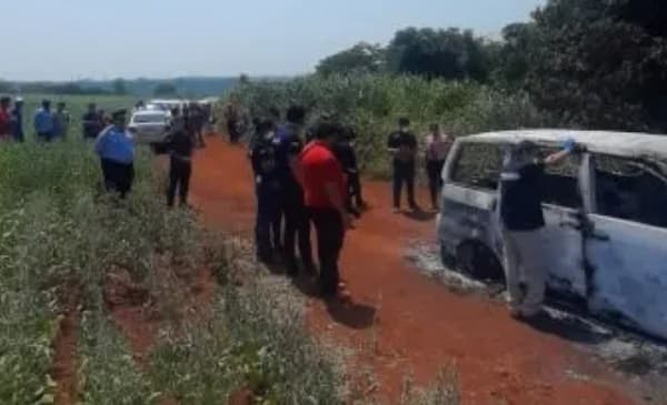 Hallan vehículo y cuerpo completamente calcinados en Amambay