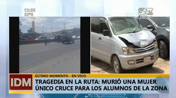 Mujer muere al tratar de cruzar la ruta PY02 a la altura de Capiatá