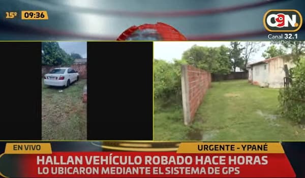 GPS ayuda a recuperar auto horas después de robado