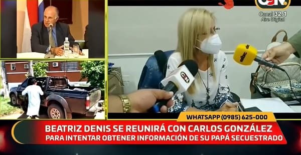 Beatriz Denis se reunirá con liberado por el EPP