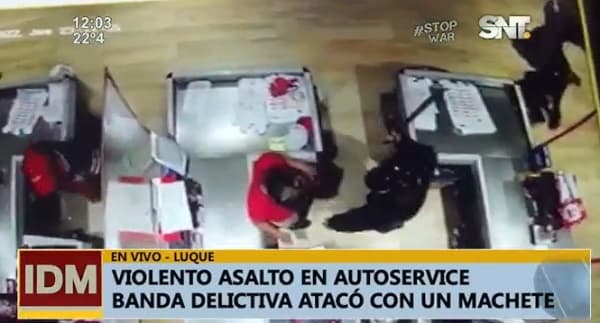 Delincuentes hieren a funcionario en asalto a Biggie