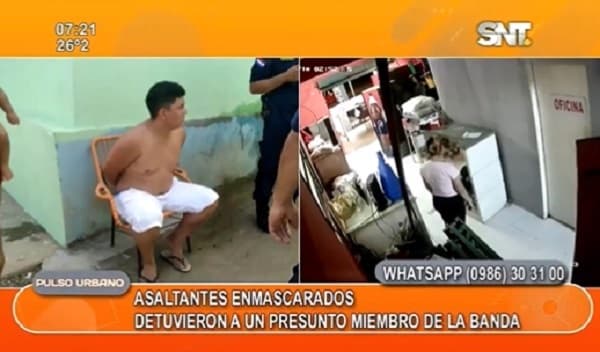 Policía detiene a miembro de banda de asaltantes enmascarados