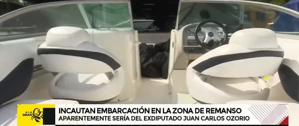 Incautan embarcación bajo sospecha de pertenecer a Ozorio