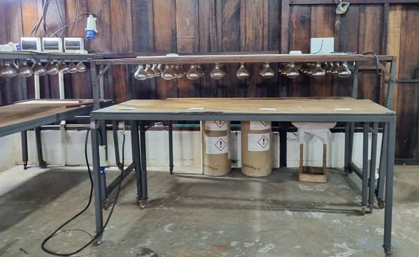 Hallan laboratorio de producción de cocaína en Pedro Juan