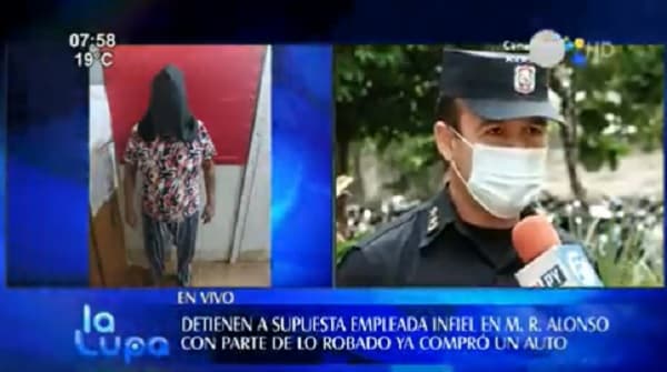 Detienen a mujer que robó G. 150 millones de la vivienda de su patrón