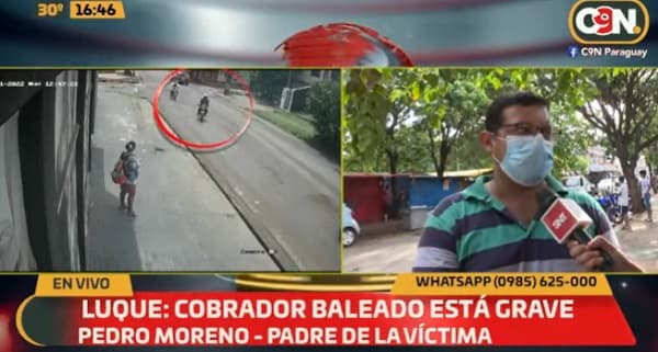 Joven se encuentra en grave estado tras sufrir disparo en asalto