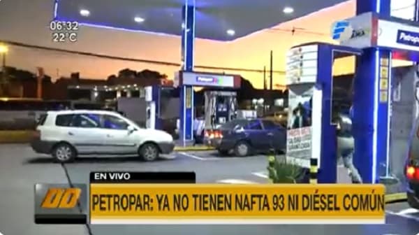 Combustibles más baratos se agotan en surtidores de Petropar