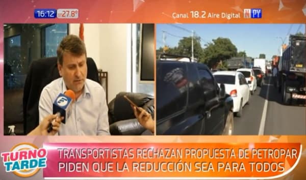 Rechazan reducción de G. 400 en combustible y Gobierno analizará posible baja
