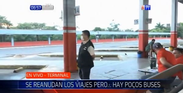 Intentan reanudar viajes al interior desde la Terminal de Asunción