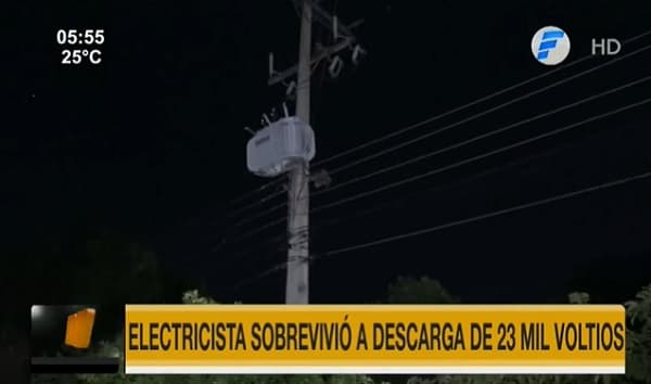 Electricista sobrevive a descarga de 23.000 voltios