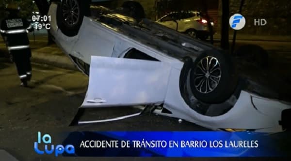 Vehículo embiste contra conductor de plataforma en Asunción