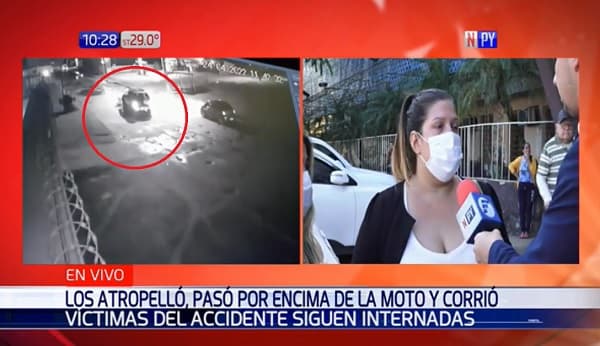 Conductor huye luego de chocar tras adelantamiento