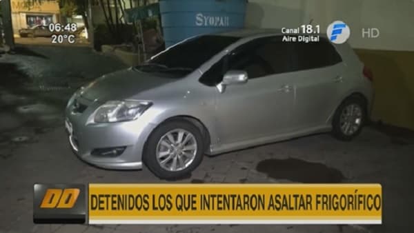 Detienen sospechosos de intento de asalto a frigorífico en San Lorenzo