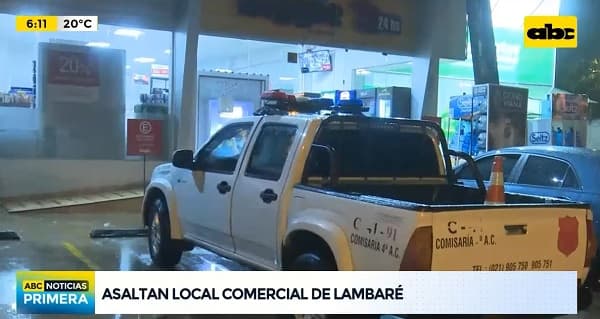 En menos de ocho días, delincuentes vuelven a asaltar local de Biggie en Lambaré