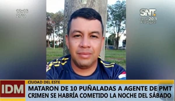 Asesinan a puñaladas a agente de tránsito en Ciudad del Este