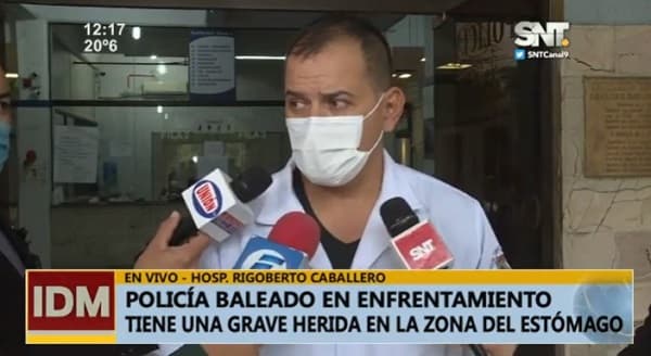 Policía herido en enfrentamiento se encuentra en terapia intensiva