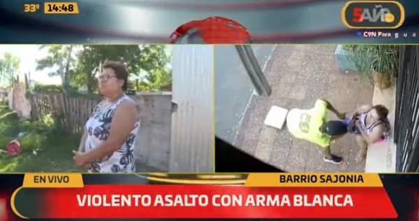 Mujer sufre asalto mientras esperaba ingresar a su trabajo en Sajonia