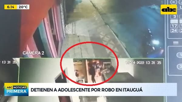 Detienen a adolescente sospechoso de asalto a comercio