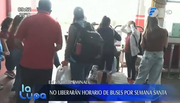 Dinatran no liberará horario de buses por Semana Santa