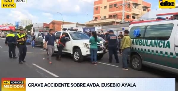 Estudiante muere arrollado sobre Eusebio Ayala